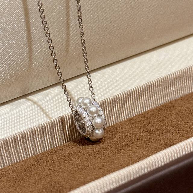 a6088 Luxury New Double Row Diamond Stretch Necklace Favorite Double Row Diam
