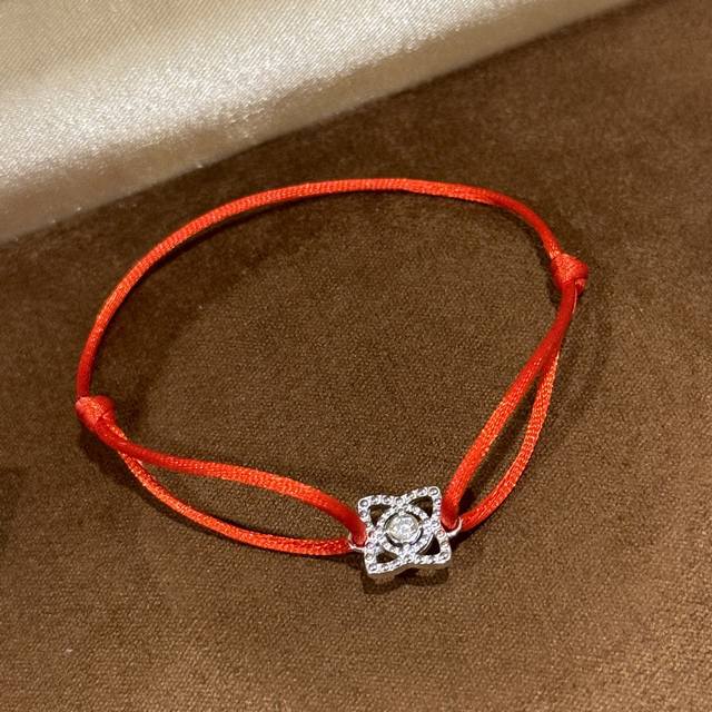 a5 7 New Year Red All Stars Same Fashion Moissanite Dejia Lotus Red Rope Brac