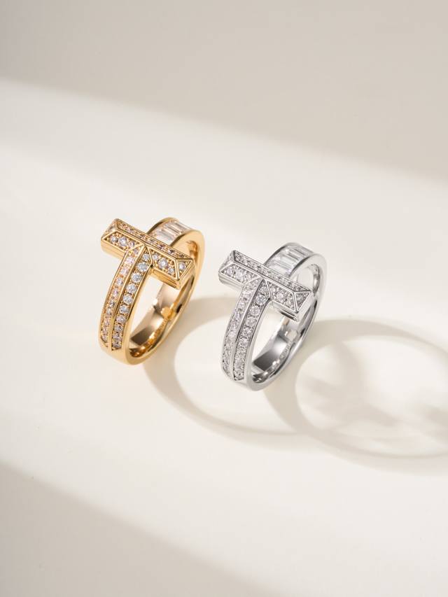 p Price Cnc High Version Wide T Square Full Diamond Ring Size 5678 The New T1