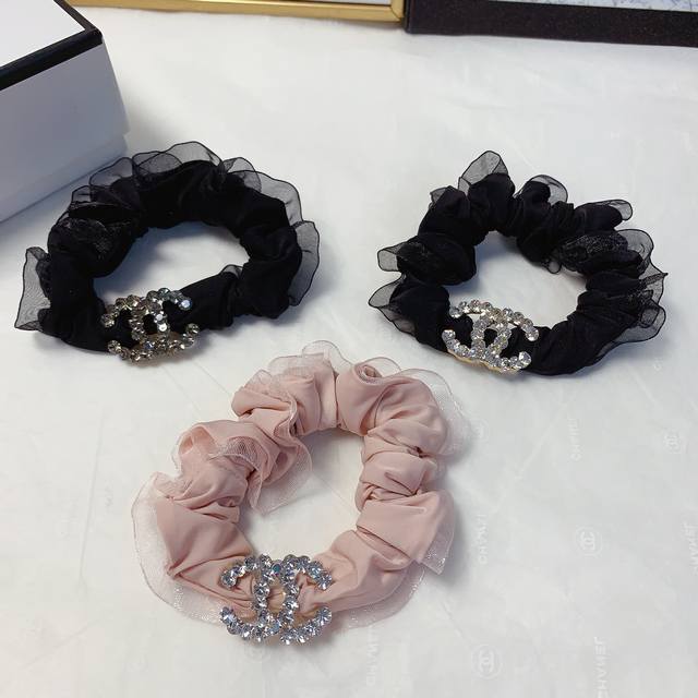 chanel Xiaoxiang Chanel Hair Band Czech Diamond Logo Light Luxury Style Rubbe