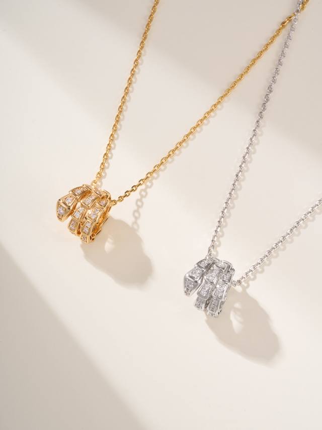 p Price Snake Bone Necklace Full Diamond Model Serpenti Viper Series Combines