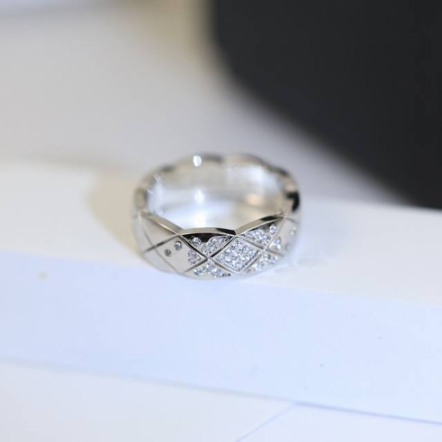 Seiko Version Cnc Coco Ring With Diamond Chanel Diamond Classic Pattern Sub-Gold