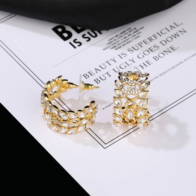 chanel Chanel's New Horse Eye Leaf Earrings Are Now Available At The Counter.