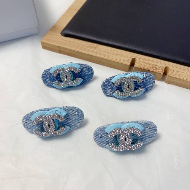 chanel Xiaoxiang Chanel Hairpin Denim Edge Clip Bangs Clip Pressure Clip Dail