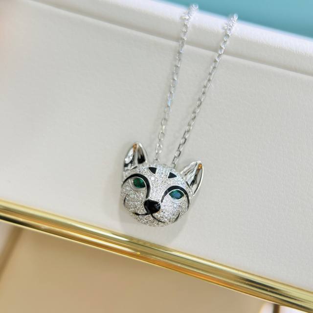 a3736 Boucheron Dream Pet Jewelry High-End Animal Series - Cat Necklace Top-Q