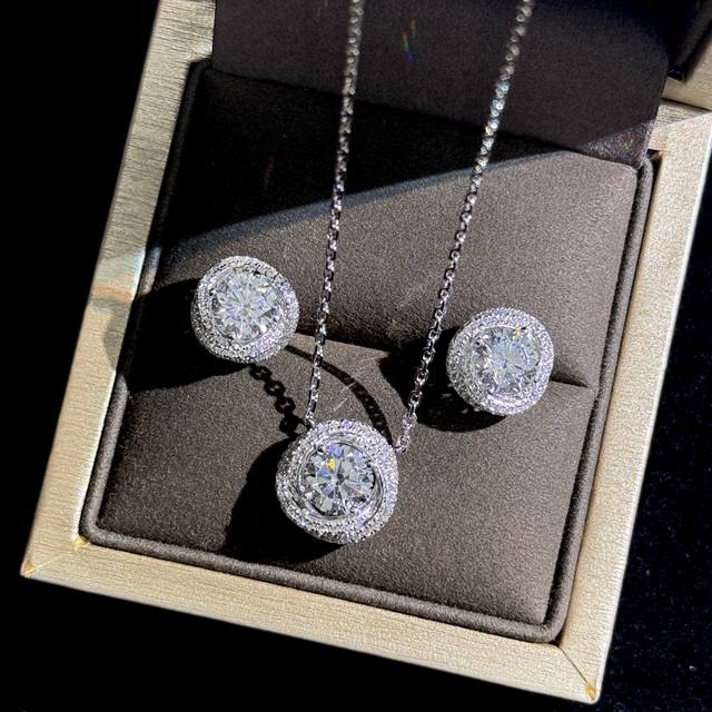 Necklace Earrings S0191 Kajia Rotating Series Four-Claw Earrings Classic Luxury