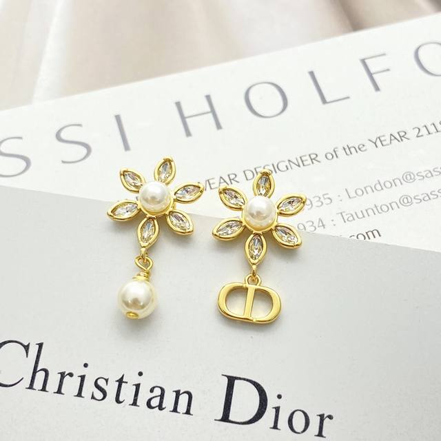 Today's New Style Code E3080 0247820 Dior Earrings Are Hot-Selling Models. Hot N