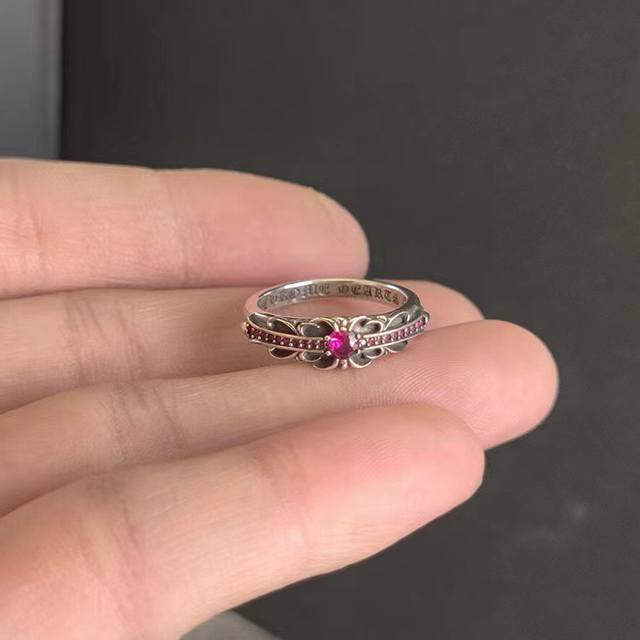 ch Kroko Vintage Cross Ring With Diamond Kee Batch Er Narrow Cross Flower Cou