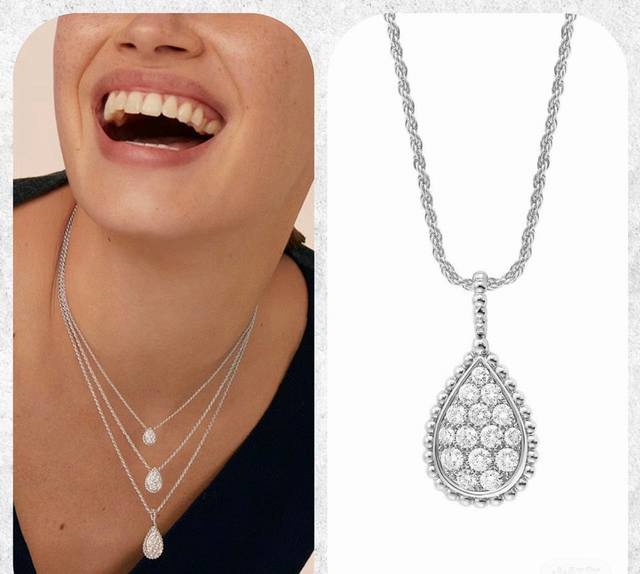Boucheron Serpent Boh Me Necklace Classic Yet Modern Drop-Shaped Decoration Diam