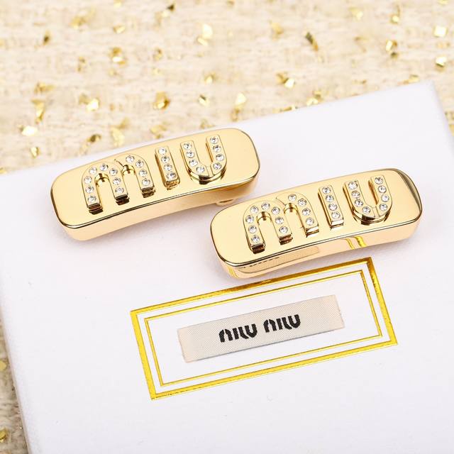 High Quality Details As Shown In The Picture A Pair Of New Miu Miu Hairpins Will
