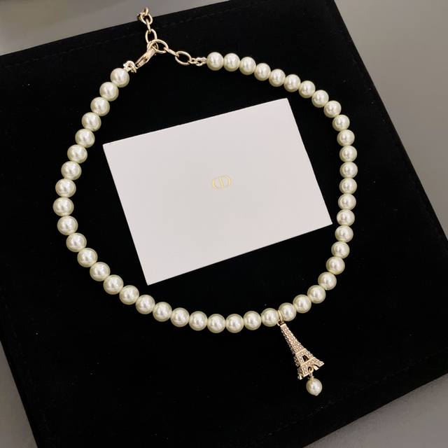 High Quality Details As Shown In The Picture D Eiffel Tower Pearl Necklace Zp620