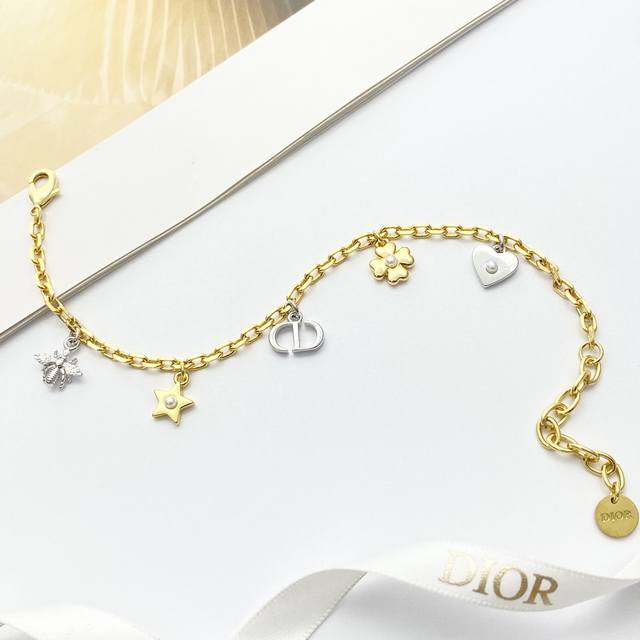 Today's New Code H567 Dior Bracelet Hot-Selling Model Burst New Dior Gold And Si