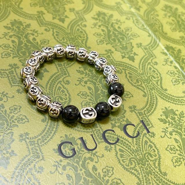 Gucci Bracelet Luxury Bracelet Unisex Latest Full Agate Beaded Bracelet Higher G