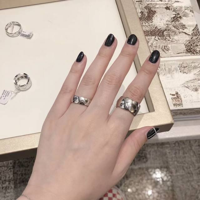 Chanel Quilted Wide Version Ring Coco Crush Series Zp28300 Customizable Real Gol