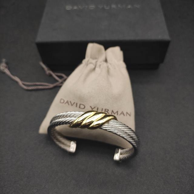 David Yurman 10Mm Three-Ring Wire Bracelet Is Recommended For Wrists 15-20Cm Mod