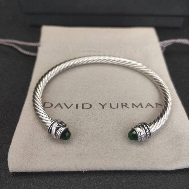david Yurman 5Mm Rotating Diamond Dark Green Diamond Bracelet Recommended For