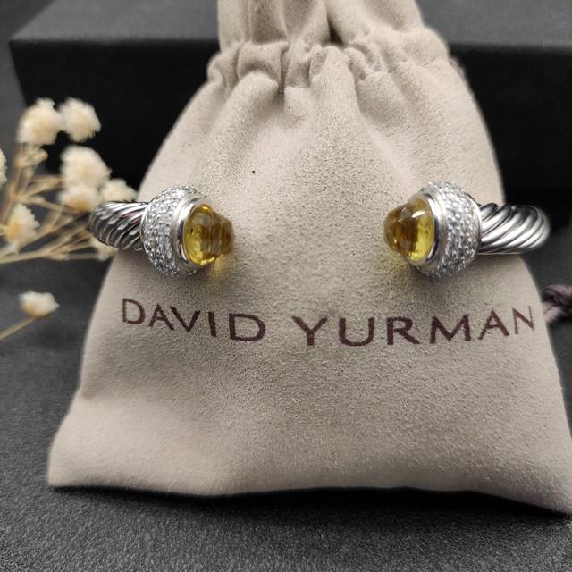 David Yurman 7Mm Full Diamond Yellow Diamond Bracelet Recommended For Wrist Circ