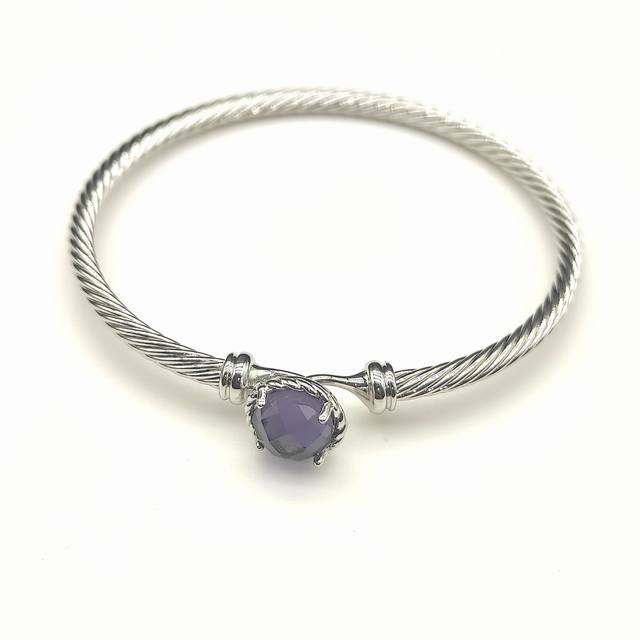 David Yurman 3Mm Purple Diamond Master Bracelet Is Available In 17Cm And 19Cm Si