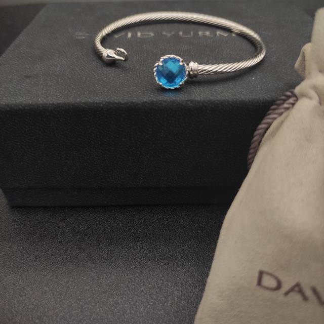 David Yurman 3Mm Blue Diamond Master Bracelet Is Available In 17Cm And 19Cm Size