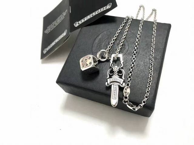 Counter Quality Chrome Hearts Chrome Hearts Dice Necklace Can Be Used As A Coupl