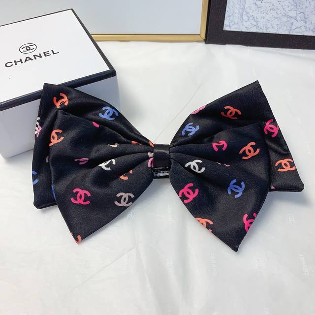 chanel Xiaoxiang Chanel Hairpin Satin Bow Hairpin Spring Clip Version Of Thre