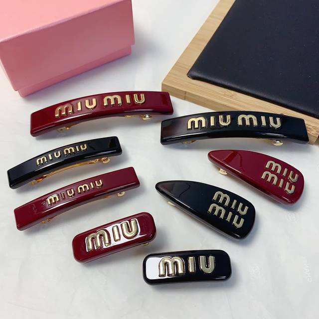 miu Miu Miao Miao Miumiu Hairpin New Miu Large Spring Clip Side Clip Bangs Cl