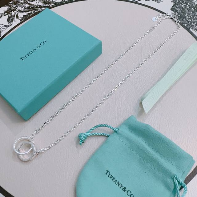 Tiffany Necklace Tiffny&Co. Counter Exquisite Silver Version Celebrity Style Ret