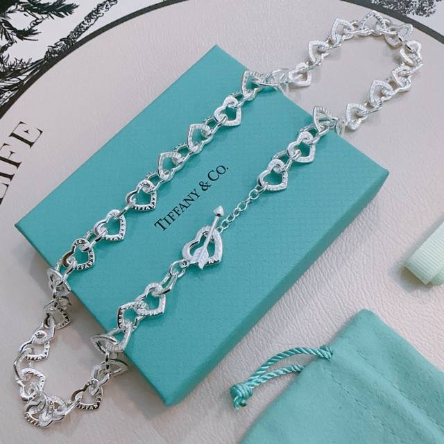 Tiffany Necklace Tiffny&Co. Counter Exquisite Silver Version Celebrity Style Ret
