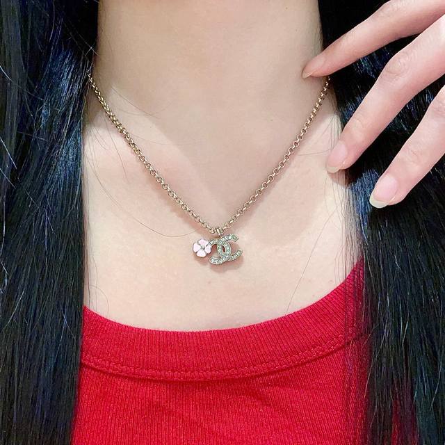 Chanel Camellia Double C Necklace