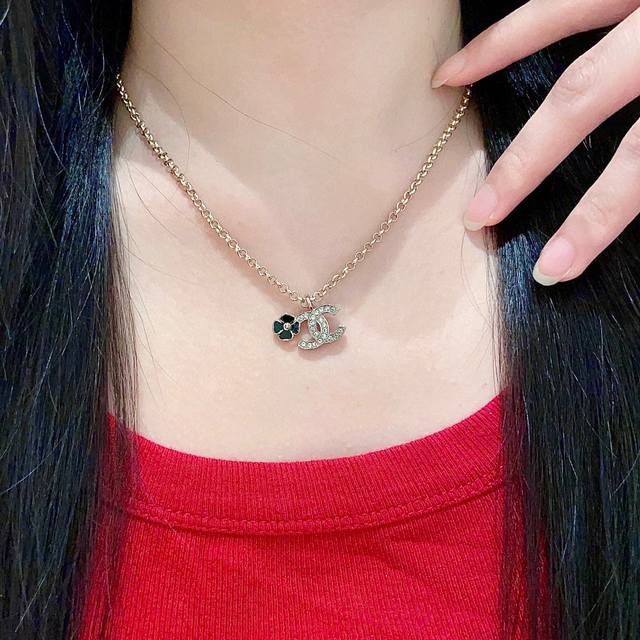 Chanel Camellia Double C Necklace