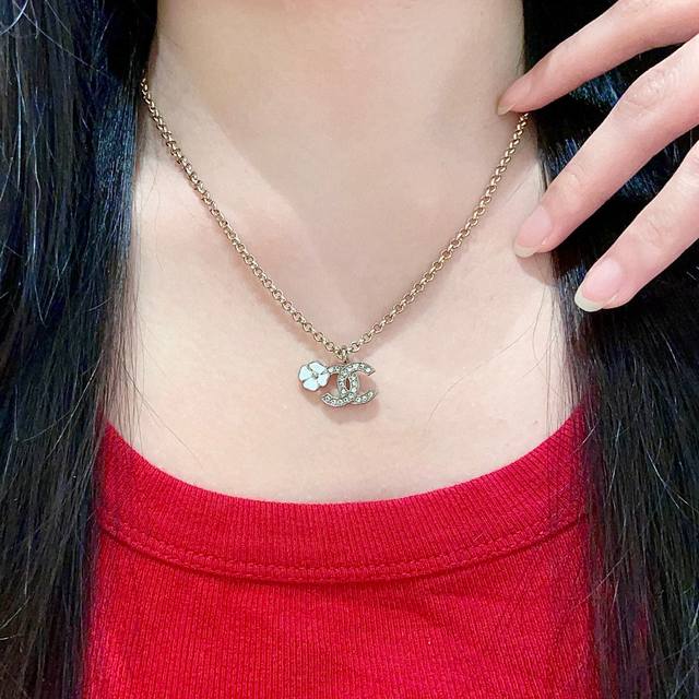 Chanel Camellia Double C Necklace