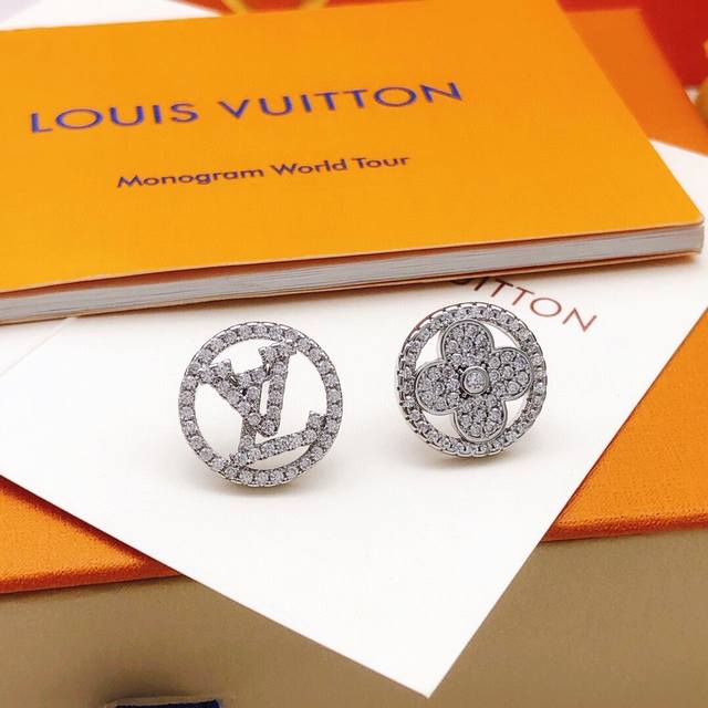 No.Led0191 Lv*Latest Round Earrings Consistent Zp Brass Material