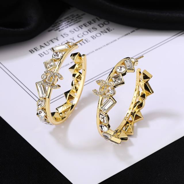 Chanel's New Earrings Are Made With Great Care In Every Detail. This Design Is V