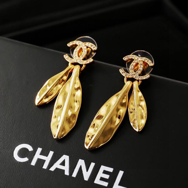Chanel's New Gold Leaf Earrings Are Made With Great Care In Every Detail. This D