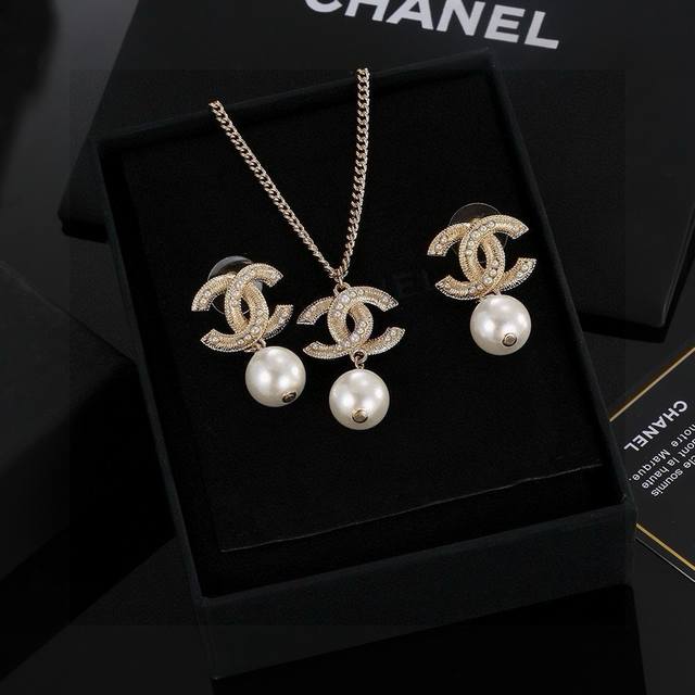 chanel Chanel Necklace And Earrings, High-End Quality, Counter-Made With The