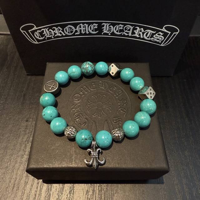 New Counter Quality Chrome Hearts Chrome Hearts Classic Retro Multi-Element Turq