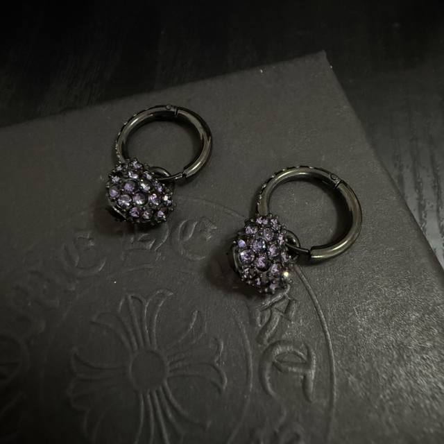 New Counter Quality Chrome Hearts Chrome Hearts Earrings Imported Electroplating