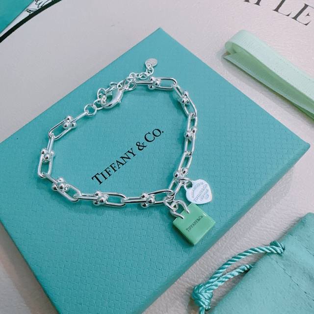 Tiffany&Co. Counter Exquisite Silver Version Bracelet Celebrity Style Retro Old