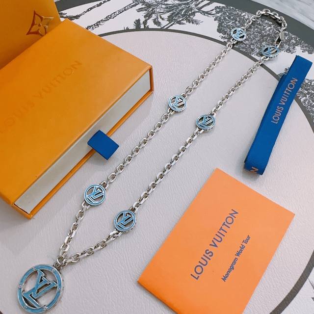 Louis Vuitton Lv Necklace Original Goods Counter New Model Open Mold Retro Trend