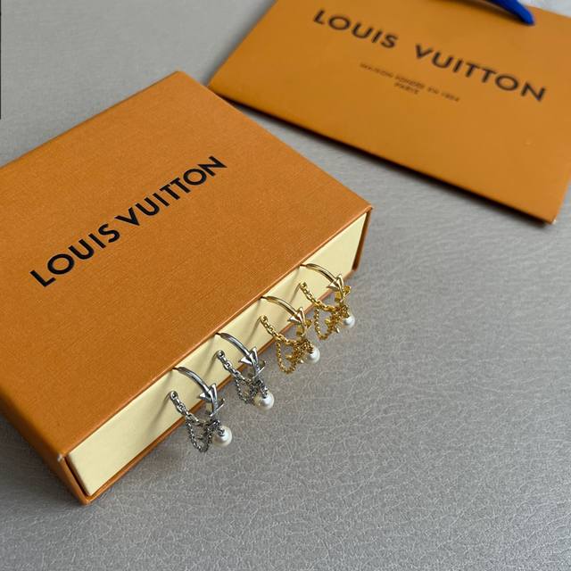 Original Lv Earrings Louis Vuitton Louis Vuitton Counter Consistent Material Pop