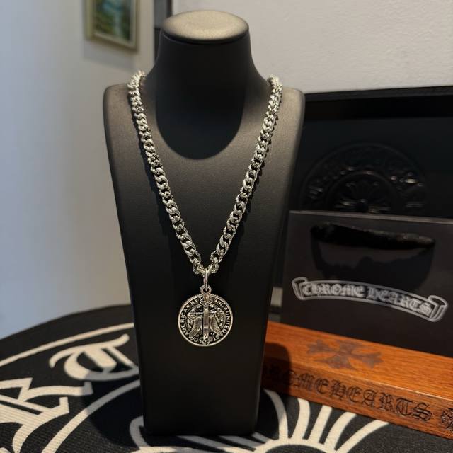 New Counter Quality Chrome Hearts Chrome Hearts Classic Retro Cross Flower Neckl