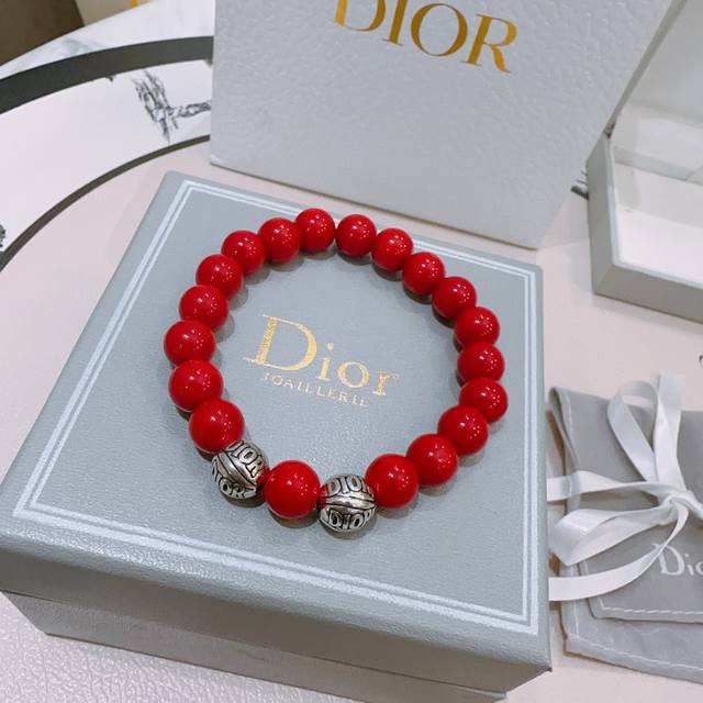 Genuine New Seiko Version Dior Bracelet Multi-Element Agate Thai Silver Style Br