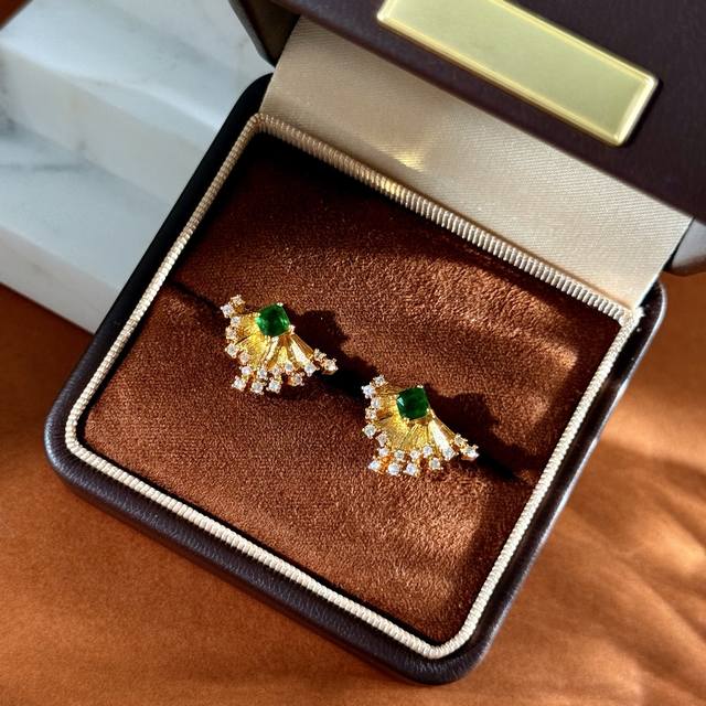 Earrings No Label Buccellati Style Italian Brushed Retro Style Light Luxury Fash