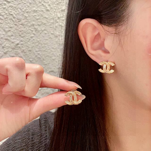 chanel Chanel Vintage Double C Earrings Original Replica Logo. Chanel's Style