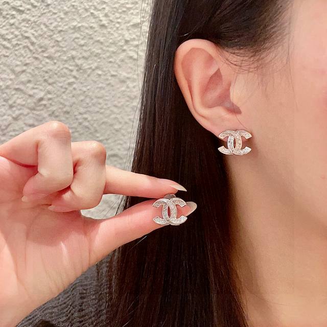 chanel Chanel Vintage Double C Earrings Original Replica Logo. Chanel's Style