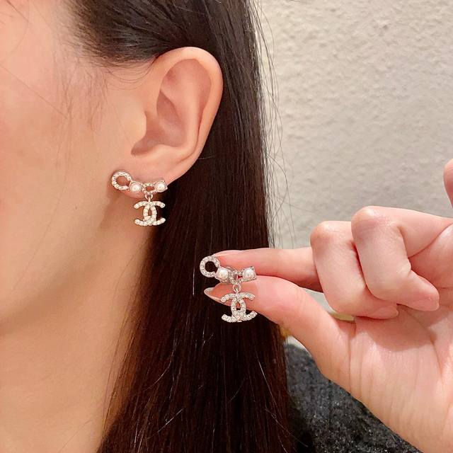 chanel Chanel Vintage Double C Earrings Original Replica Logo. Chanel's Style