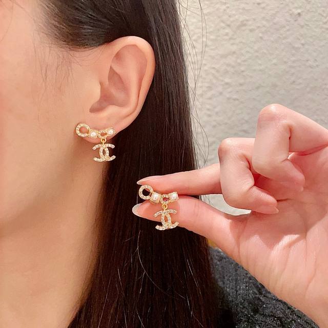 chanel Chanel Vintage Double C Earrings Original Replica Logo. Chanel's Style