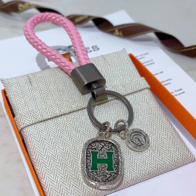 New Hermes Keychain Braided Keychain Thickened Version Platinum Version Advanced