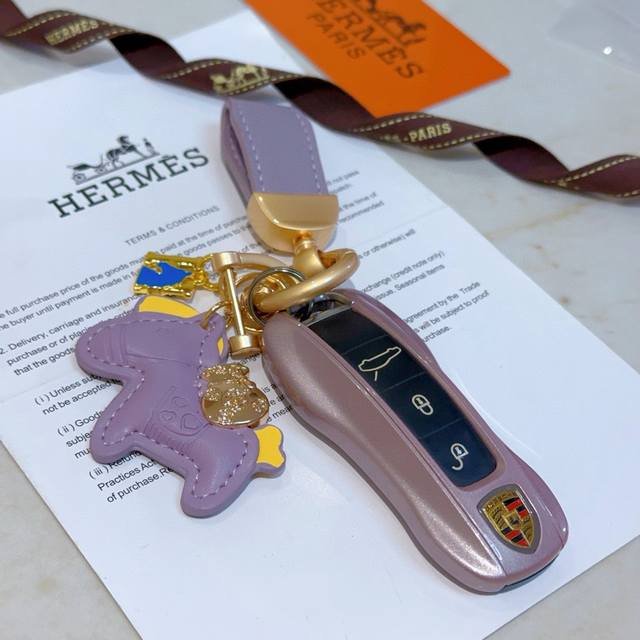 New Hermes Keychain Keychain Thickened Version Platinum Version Advanced Seiko V