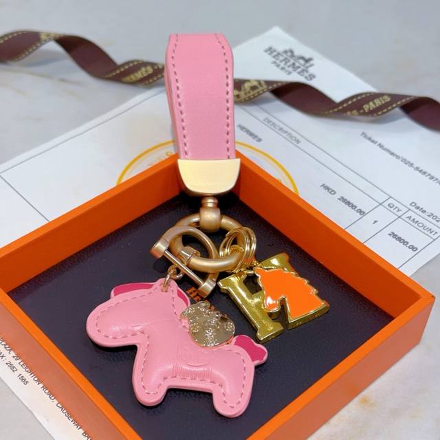 New Hermes Keychain Braided Keychain Thickened Version Platinum Version Advanced